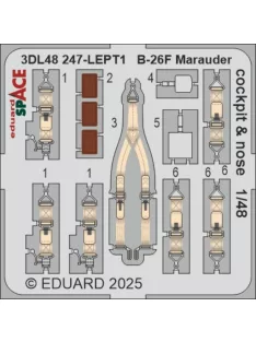 Eduard - B-26F Marauder cockpit & nose SPACE  ICM
