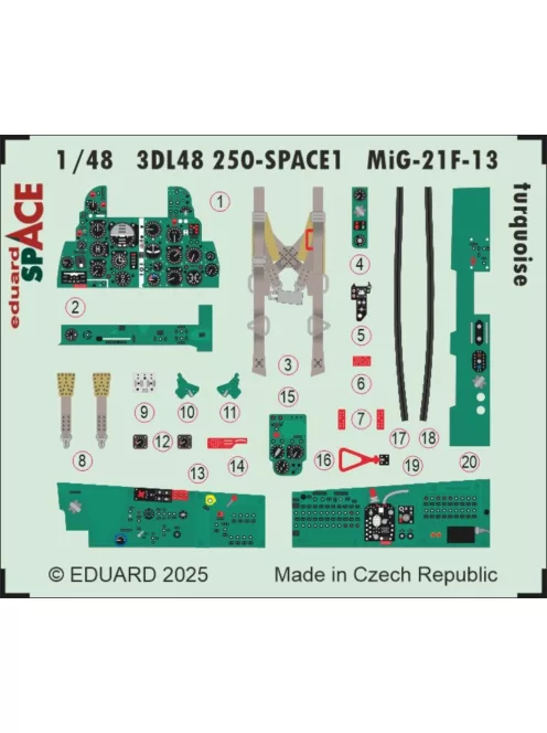 Eduard - MiG-21F-13 turquoise SPACE 1/48 for Eduard