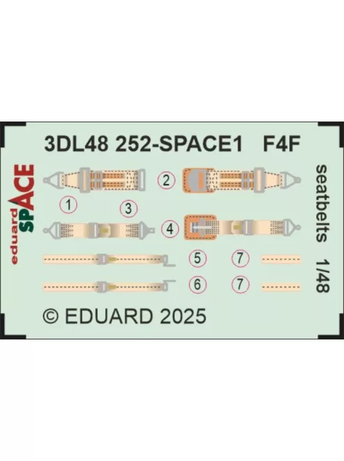 Eduard - F4F seatbelts SPACE 1/48 for Eduard
