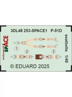 Eduard - P-51D seatbelts SPACE 1/48 for Eduard