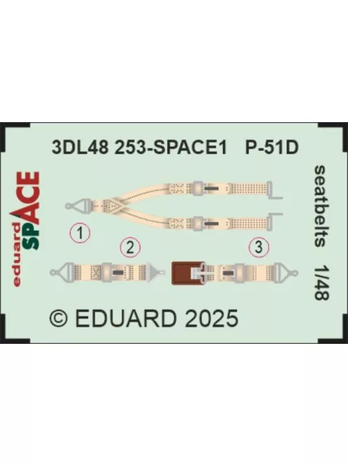 Eduard - P-51D seatbelts SPACE 1/48 for Eduard