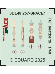 Eduard - F6F seatbelts SPACE