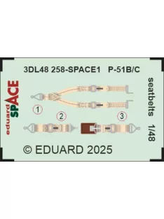 Eduard - P-51B/C seatbelts SPACE