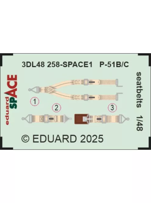Eduard - P-51B/C seatbelts SPACE