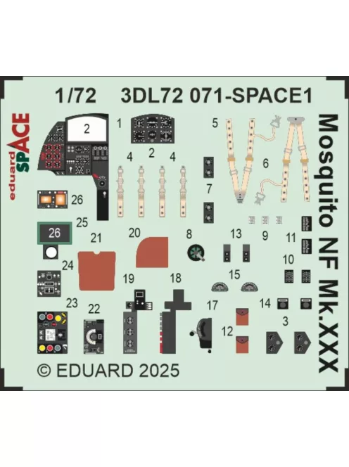 Eduard - Mosquito NF Mk.XXX SPACE 1/72 for Special Hobby