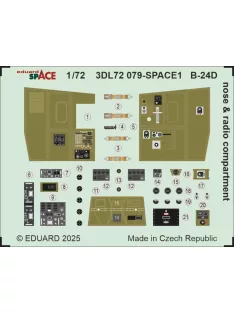 Eduard - B-24D nose & radio compartment SPACE for Airfix