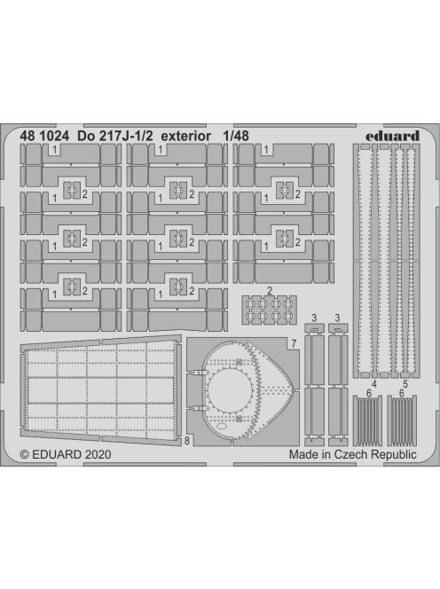 Eduard - Do 217J-1/2 exterior for ICM