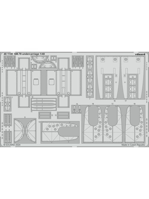 Eduard - SM.79 undercarriage 1/48 EDUARD