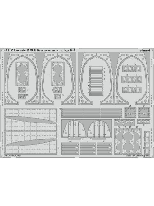 Eduard - Lancaster B Mk.III Dambuster undercarriage 1/48 HKM