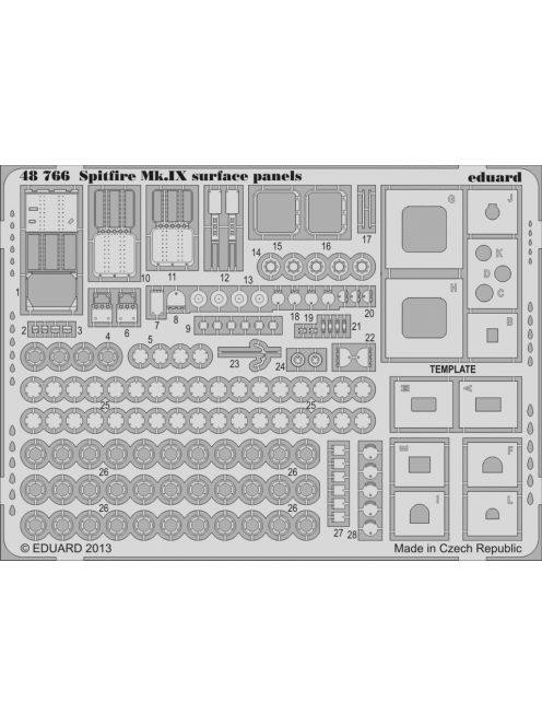 Eduard - Spitfire MK.IX surface panels for EDU 