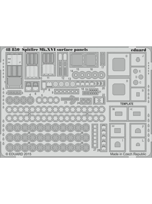 Eduard - Spitfire Mk.XVI surface panels f. Eduard 