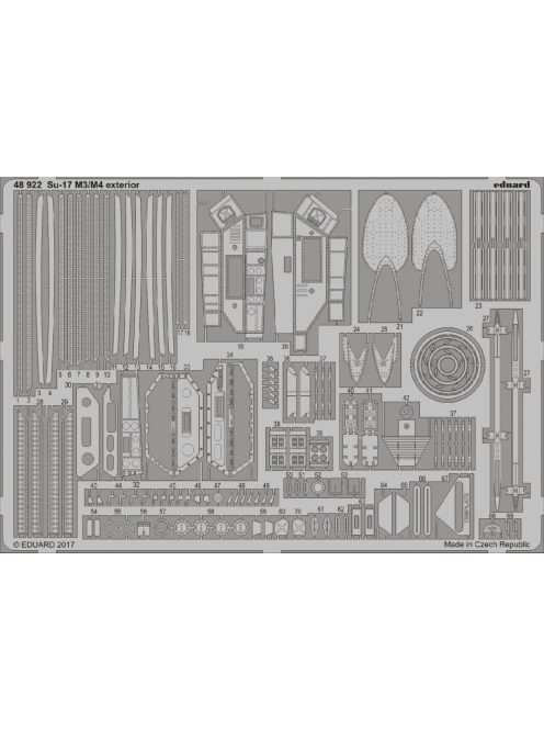 Eduard - Su-17 M3/M4 exterior for Kitty Hawk 