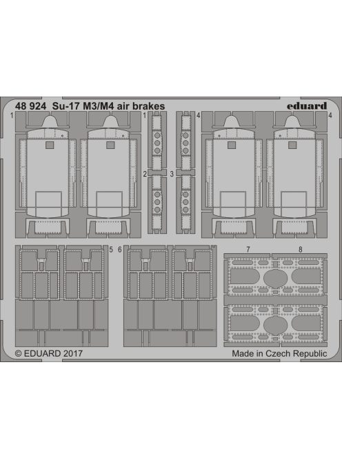 Eduard - Su-17 M3/M4 air brakes for Kitty Hawk 