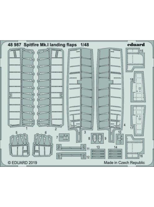 Eduard - Spitfire Mk.I landing flaps for Tamiya 