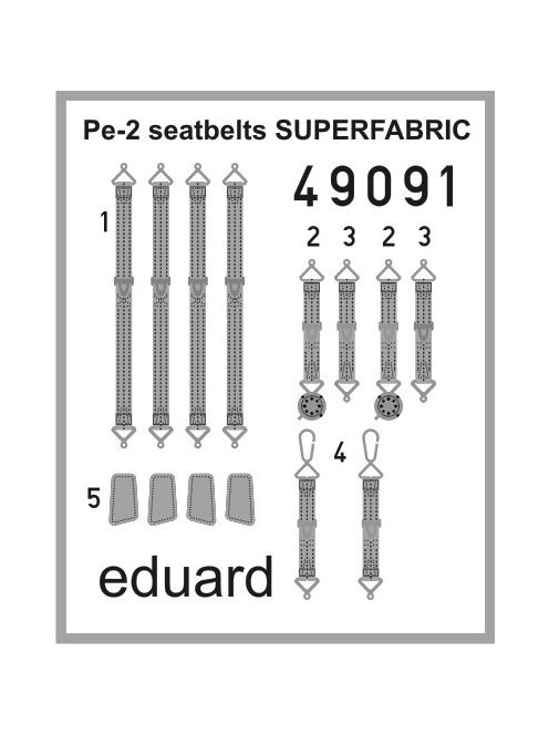 Eduard - Pe-2 seatbelts SUPERFABRIC for Zvezda 