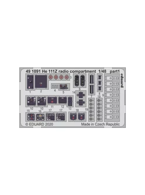 Eduard - He 111Z radio compartment for ICM kit