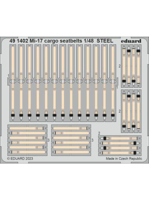 Eduard - Mi-17 cargo seatbelts STEEL 1/48