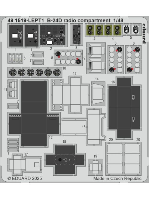 Eduard - B-24D radio compartment  HOBBY BOSS