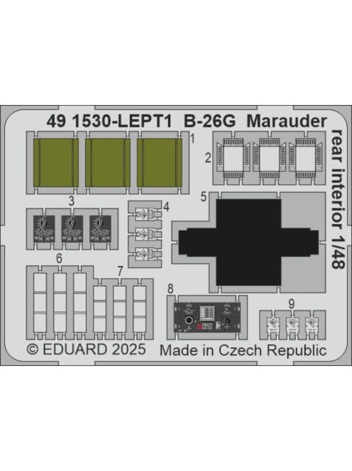 Eduard - B-26G Marauder rear interior  ICM