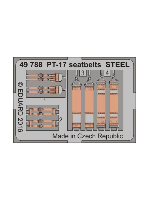 Eduard - PT-17 seatbelts STEEL for Revell 