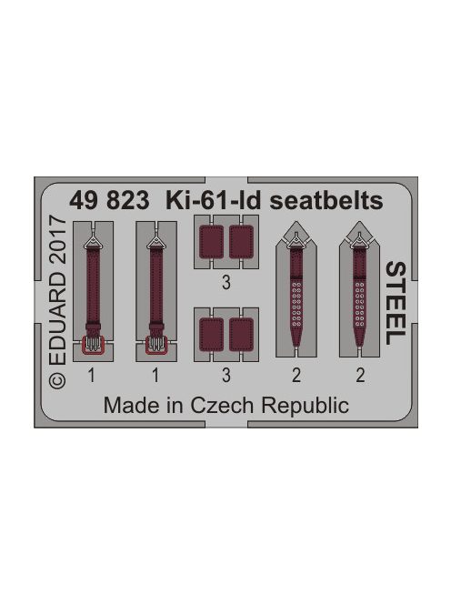 Eduard - Ki-61-Id seatbelts STEEL for Tamiya 