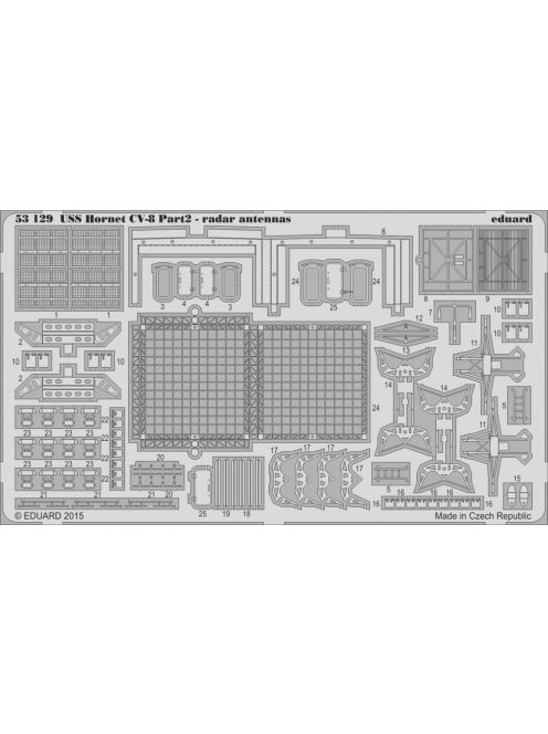 Eduard - USS Hornet CV-8 part2-radar antennas f.M 
