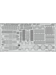 Eduard - USS CV-5 Yorktown part 1 cranes&life boa 
