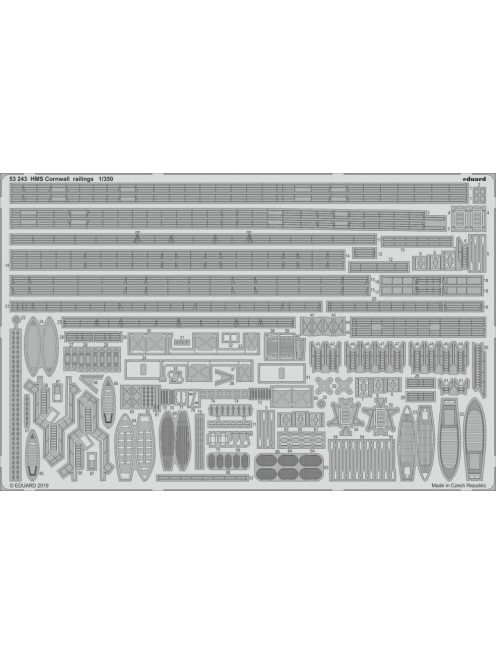 Eduard - HMS Cornwall railings for Trumpeter 