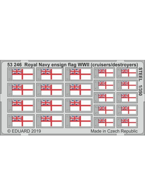 Eduard - Royal Navy ensign flag WWII (cruisers/destroyers) STEEL 