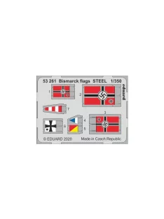 Eduard - Bismarck flags STEEL recommended for TRUMPETER