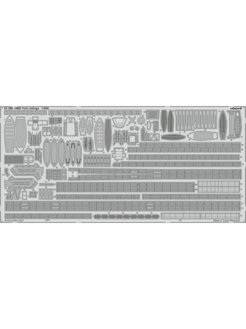 Eduard - HMS York railings 1/350 for TRUMPETER