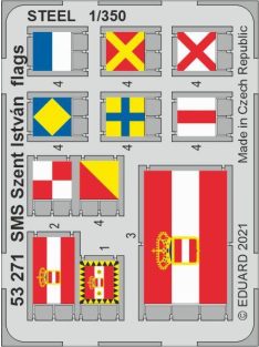 Eduard - Sms Szent Istvan Flags Steel 1/350 For Trumpeter