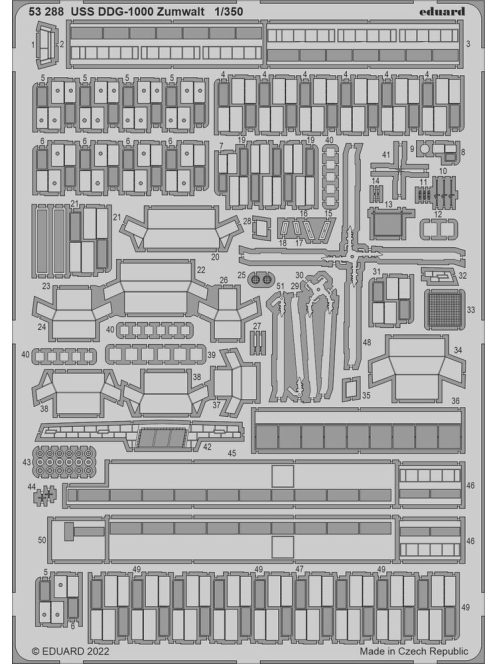 Eduard - USS DDG-1000 Zumwalt for SNOWMAN MODELS / TAKOM