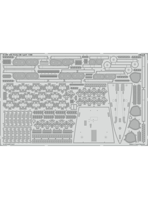 Eduard - USS Alaska CB-1 part 1 for HOBBY BOSS
