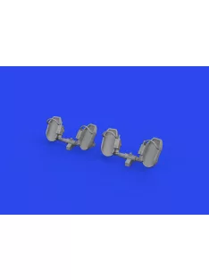 Eduard - Bf 109E rudder pedals early PRINT 1/32