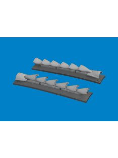   Eduard - P-40 cold weather exhaust stacks fishtail PRINT  EDUARD