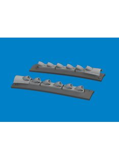   Eduard - P-40 cold weather exhaust stacks rounded PRINT  EDUARD