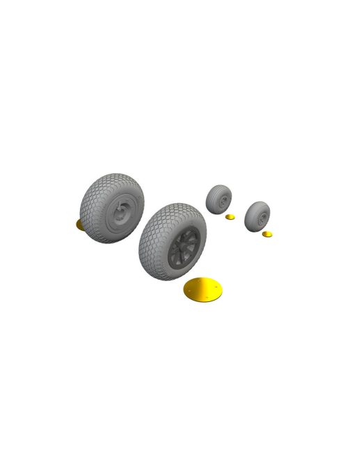 Eduard - P-40N wheels cross tread  EDUARD