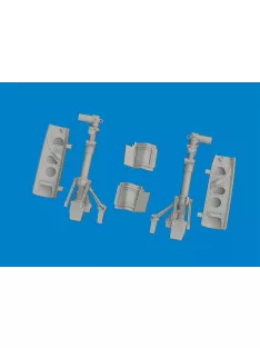 Eduard - P-40N undercarriage legs PRINT 1/48 for Eduard