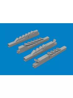 Eduard - Ju 88A exhaust stacks PRINT 1/48 for Eduard / ICM