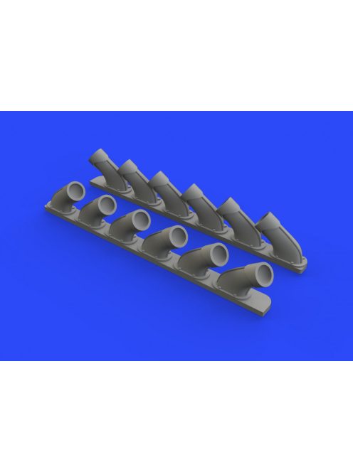 Eduard - Spitfire Mk.XIV exhaust stacks f.Airfix 
