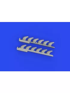 Eduard - Bf 109F/G exhaust stacks PRINT 1/72 EDUARD