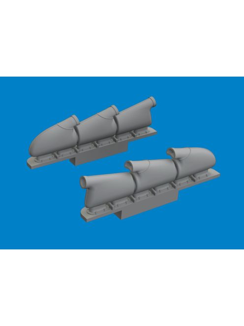 Eduard - Spitfire Mk.V three-stacks exhaust rounded PRINT  TAMIYA