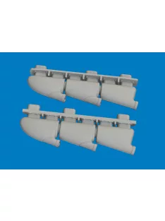   Eduard - Spitfire Mk.V three-stacks exhaust rounded PRINT for Eduard