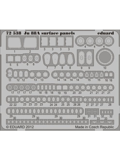 Eduard - Ju 88A surface panels S.A. for Revell 