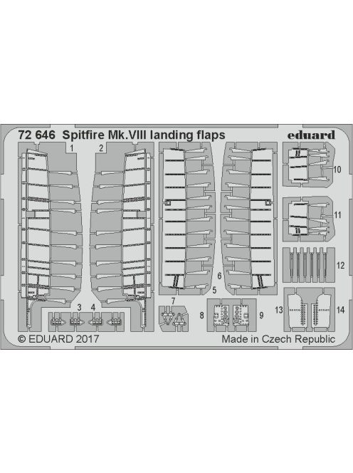 Eduard - Spitfire Mk.VIII landing flaps for Eduar 