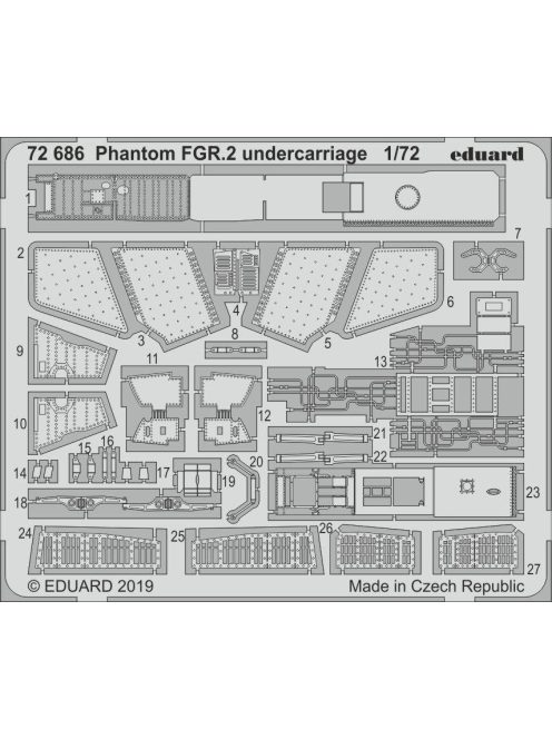 Eduard - Phantom FGR.2 undercarriage f.Airfix 