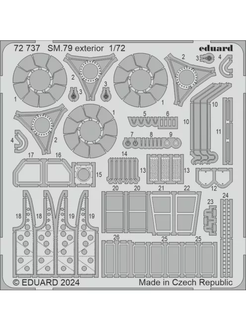 Eduard - SM.79 exterior  ITALERI