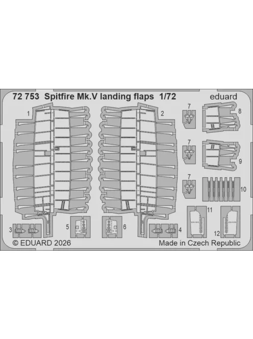 Eduard - Spitfire Mk.V landing flaps for Eduard