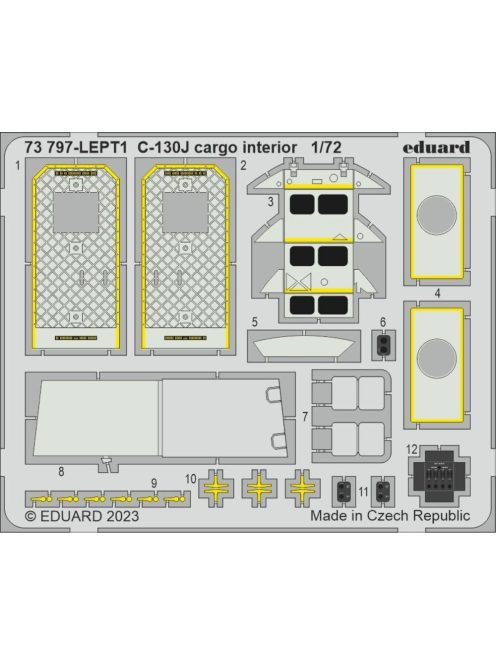 Eduard - C-130J cargo interior 1/72 ZVEZDA